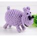 Dog Rope Toy Pet Bite Toy Dog Rope Toy Dog Chewing Toy Hippo Shaped Molar Toy for Puppy
