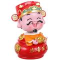 Year The Tiger 2022 Decorations Fortune Figurine Cake Chinese God Wealth Statue Ornament Resin