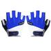 1 Pair of Bike Riding Gloves Breathable Skid Resistance Sports Gloves Half Finger Cycling Gloves Size M (Blue)