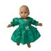 Doll Clothes Superstore Emerald Green Dress Fits 15-16 Inch Baby And Cabbage Patch Kid Dolls