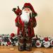 Fnochy Christmas Gifts For Men Santa Claus Figurines 18inch Standing Santa Claus Plush Doll Xmas Santa Claus Statue For Window Display Scene Home Desktop Decoration Xmas