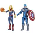 Avengers Marvel Endgame Captain America & Captain Marvel 2 Pack Characters from Marvel Cinematic Universe Mcu Movies