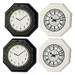 4pcs Doll House Mini Wall Clock Simulation Miniature Clock Accessories Miniatures