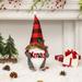 Christmas Gnomes 12 Inch Handmade Plush Scandinavian Swedish Tomte with Buffalo Plaid Hat Light Up Elf Toy Holiday Present Xmas Gifts Winter Tabletop Decor Christmas Gnomes Centerpieces
