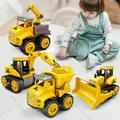 Sijiali Engineering Toy Detachable Assembly Easily Plastic Construction Vehicles Toy for Kids