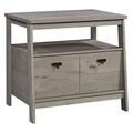 Trestle 1-Drawer Lateral Filing Cabinet In Mystic Oak Mystic Oak Finish