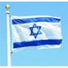 Clearence! Flag Of Israel 3X5 Foot Flag Fade Proof Canvas Header And Double Stitched Flags Polyester With Brass Grommets