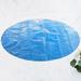 1PC Swimming Pool Solar Cover Heat Insulation Swim Pool Cover Round Kids Pool Cover Dustproof Swimming Pool Cover for Pool Use (Blue Diameter 2.40M)