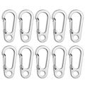 10Pcs D Shaped Carabiners Climbing Buckles Multifunctional Backpack Buckles