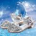 NIUREDLTD Toddler Kids Grils Dress Shoes Children s Girls Crystal Dress Shoes Glitter Princess Sandals Sequin Flat Leather Shoes Children s Princess Shoes Dance Shoes Princess Shoes Silver 29