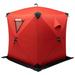 Aiqidi Portable 2 Person Ice Fishing Tent Insulated Ice Fishing Shelter Outdoor Thermal Ice Fishing Shanty House w/Handbag Red