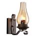 1PC Retro Kerosene Wall Lamp Corridor Stair Iron Art Decorative Wall Lamp Without Light Source