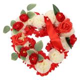 Chic Fake Wreath Wedding Memorial Sign Graveyard Flowers Artificial Funeral Arrangements Cemetery Heart Foam