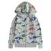 Uuszgmr Cute Hoodies For Boys Girls Hoodie For Teen Toddler Lightweight Zip Up Hooded Sweatshirt Kids Dinosaur Long Sleeve Sweat Shirt 3 To 12 Years Casual Vacation Usual Time