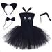 Toddler Kids Girls Role Play Fancy Party Roleplay Mesh Tulle Princess Dress 3-4T