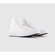 Mens Converse All Star Hi White Monochrome Canvas Exclusive Trainers, 6.5