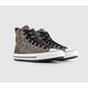 Converse All Star Berkshire Sneaker Boots Engine Smoke Black White, 9.5