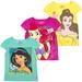 Toddler Yellow/Pink/Green Disney Princess Graphic 3-Pack T-Shirt Set
