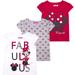 Preschool Minnie Mouse Red/Gray/White Graphic 3-Pack T-Shirt Set