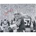 Joe Montana San Francisco 49ers Autographed 16" x 20" Black & White Warm Up Photograph