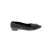 VANELi Flats: Smoking Flat Chunky Heel Work Gray Print Shoes - Women's Size 9 - Almond Toe