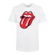T-Shirt F4NT4STIC "The Rolling Stones Classic Tongue" Gr. 158/164, weiß Mädchen Shirts T-Shirts