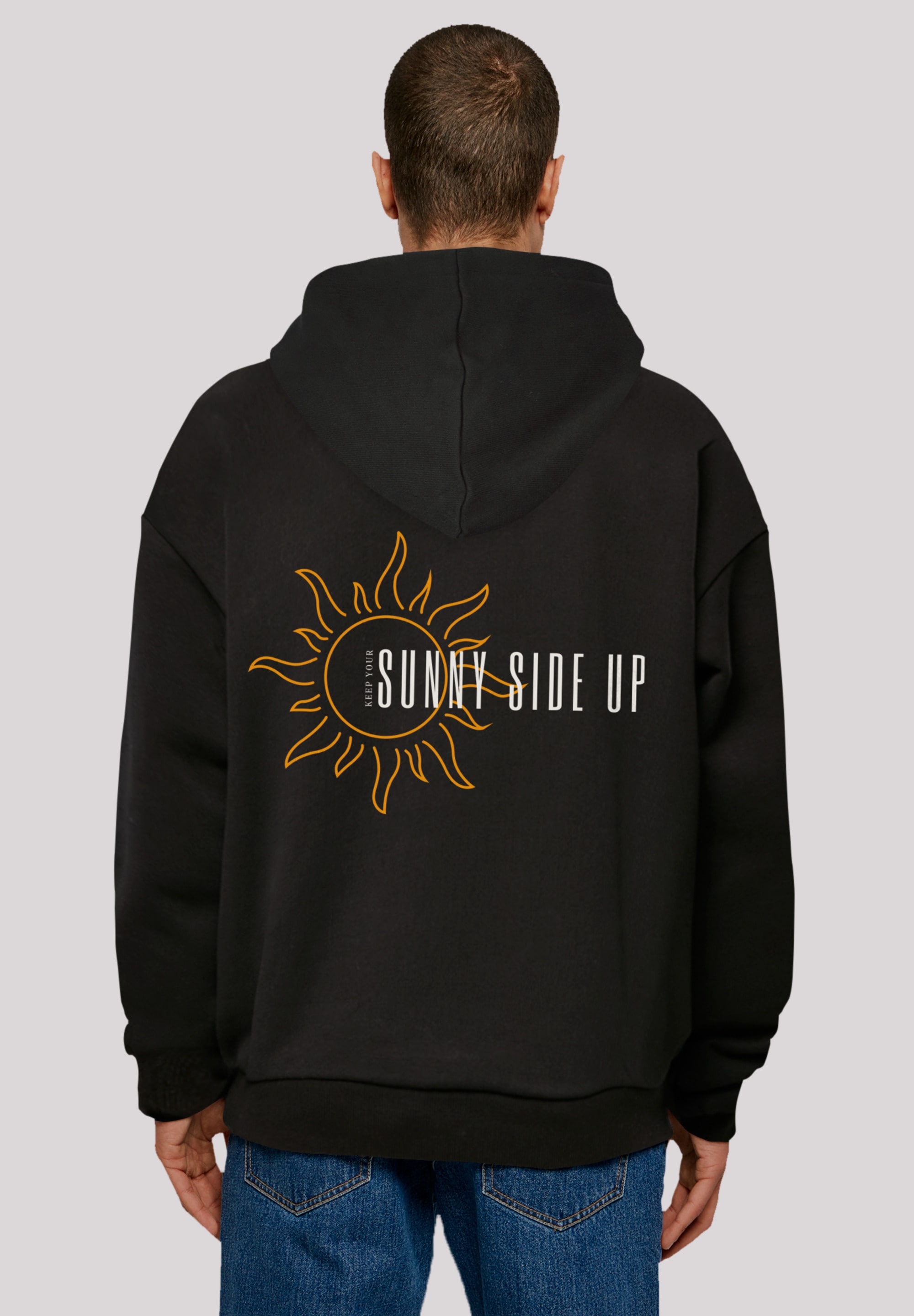 Kapuzenpullover F4NT4STIC "SUNNY x F4NT4STIC", Herren, Gr. M, schwarz, Obermaterial: 100% Baumwolle, oversize, Pullover, Print Image