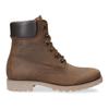 Schnürboots PANAMA JACK, Damen, Gr. 38, grau (taupe used), Nappaleder, klassisch, Schuhe, mit weich gepolstertem Schaftrand