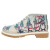 Stiefel DOGO "Shortcut Boots, 0 These Are Ma Nuts Damen Stiefel / Female", Damen, Gr. 40, Normalschaft, blau (blau, rot), Lederimitat, Schuhe, Vegan