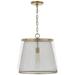 Capital Lighting Abbott 1 Light Pendant Aged Brass