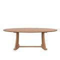 Brick Mill Craft Furniture Oval Dining Table Wood in Red/White | 30 H x 96 W x 36 D in | Wayfair FC8-36X96-OVAL