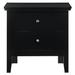 Home Decor Colorful Nightstand Night Stand Bed Side Table Solid Wood Nightstand Wood in Black | 24.08 H x 24.08 W x 16.08 D in | Wayfair