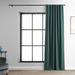 Gracie Oaks Bellino Solid Room Darkening Rod Pocket Single Curtain Panel for (1 Panel) Synthetic in Green/Blue | 50" W x 84" L | Wayfair