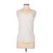 Lululemon Athletica Active Tank Top: White Solid Activewear - Women's Size 6