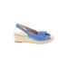 Lands' End Wedges: Blue Shoes - Women's Size 9 1/2