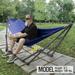 Arlmont & Co. 600Lb Capacity 2 Persons 2 Hammocks Included/Foldable Portable Hammocks w/ Stand, Tree Straps | 109.4 D in | Wayfair