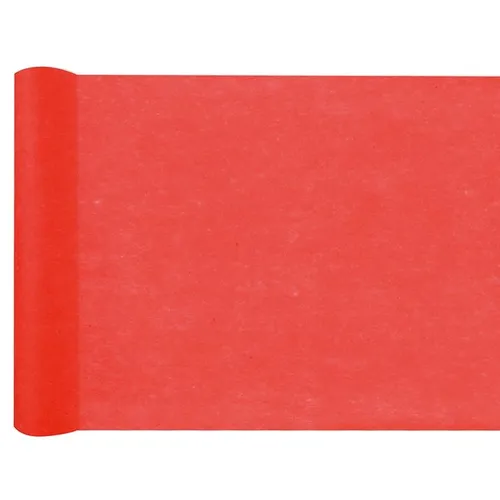 Tischläufer rot Vlies 25 m x 30 cm