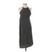 Soprano Casual Dress - Shift Crew Neck Sleeveless: Black Print Dresses - Women's Size Small