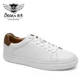 DESAI pieno fiore vera pelle Casual uomo donna coppia scarpe marca bianco scarpe da ginnastica