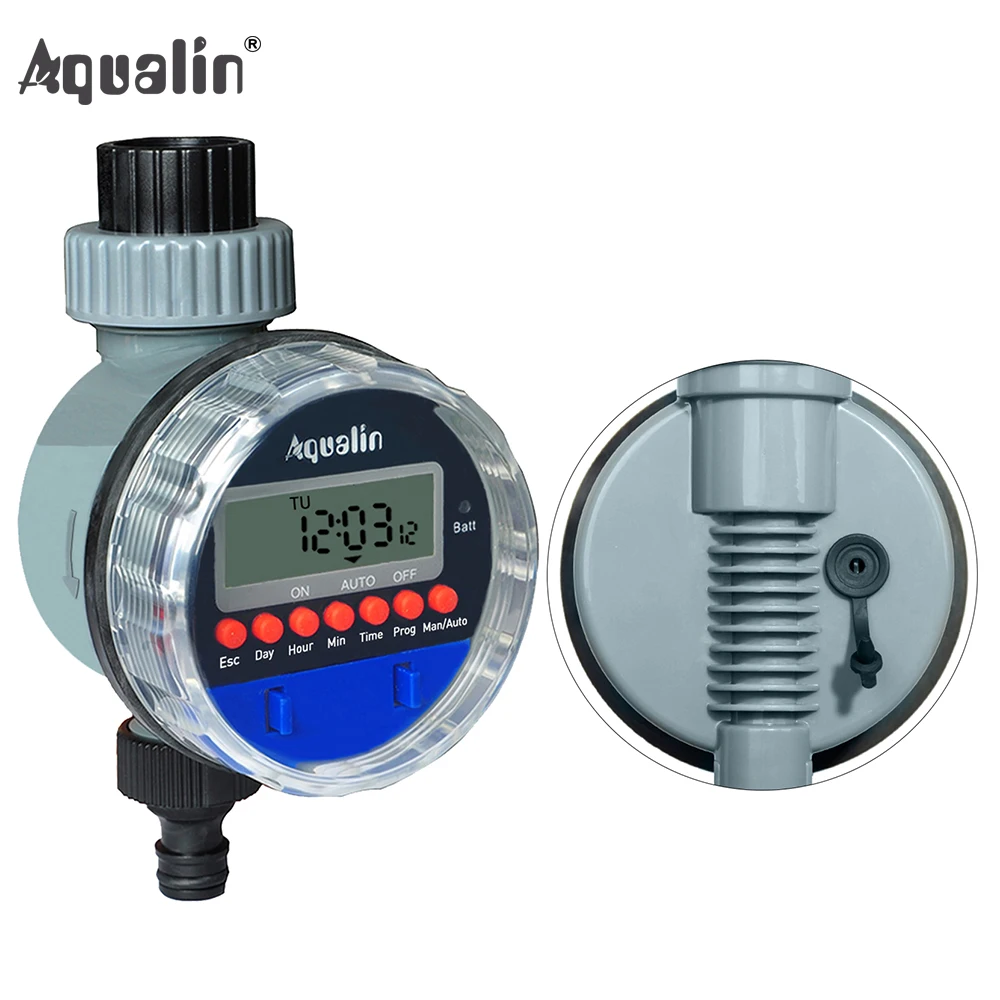 Elettronico Automatico Valvola a Sfera Acqua Timer Casa Impermeabile Irrigazione Del Giardino di Irrigazione Timer Controller con Display Lcd