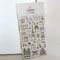 Suatelier Midnight Paris Adesivi fustellati Scrapbooking PET Clear La Tour Eiffel Treval Journal Planner Fornitore artigianale per hobby fai da te
