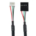 Cavo da scheda madre Ph2.0 a DuPont 2.54, cavo convertitore USB 2.54 da PH2.0 a DuPont 2.0mm 4pin maschio/5pin femmina 30cm
