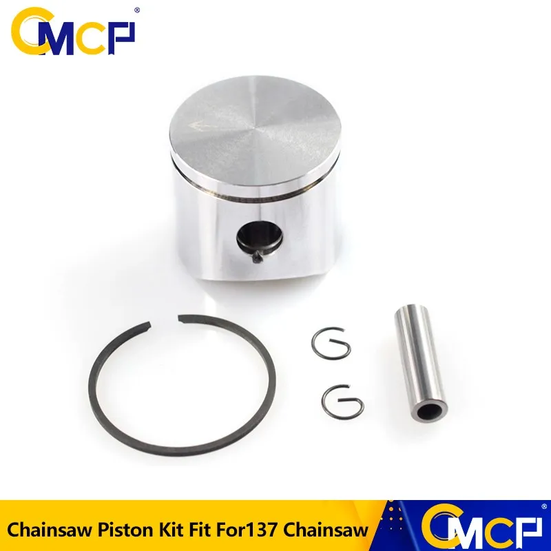 1 Set 38 millimetri Motosega Pistone Kit Con Fasce Elastiche Cilindro Pistone Fit Kit Per Il 137 Motosega Pistone Set Motosega pezzi di Ricambio