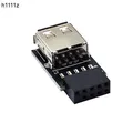 Connettore adattatore da 9 pin a USB Scheda madre interna per PC Convertitore da 9 pin a USB 2.0 tipo A femmina per ricevitore mouse wireless Dongle