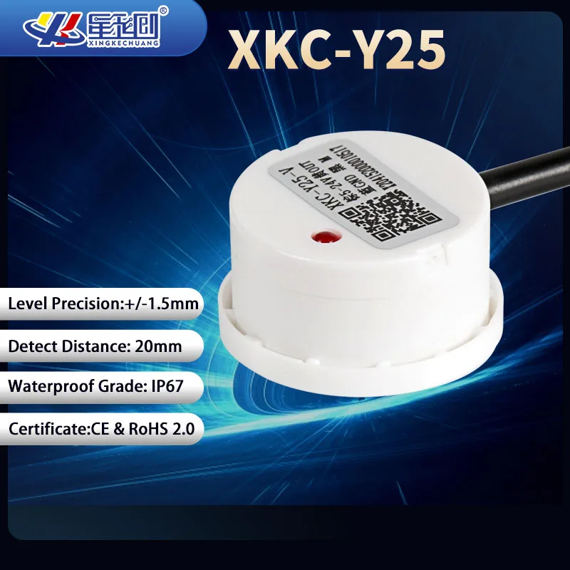 XKC-Y25 Sensore di livello del liquido senza contatto Sensore di livello dell'acqua del serbatoio Sensore di livello dell'acqua Interruttore di induzione del liquido