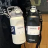 Nuovo 316 Thermos Flask Water Bottle Tour Thermoses Thermal Botella De Agua Cup con paglia da