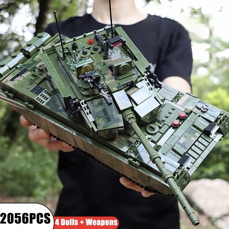 Militare RC 99A Carro Armato di Battaglia Principale Building Blocks M1A2 Leopard 2 Carro Armato Mattoni Modello WW2 Soldato Giocattoli Per Il Capretto MOC
