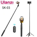 Ulanzi SK-03 1.5m Bluetooth Wireless Selfie Stick treppiede monopiede per Smartphone GoPro Hero12 11