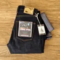 Salzhan Mens Jeans da uomo 21 oz Rainbow Selvedge Denim Vintage Jeans grezzi per uomo Jeans in Denim