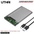 Custodia per HDD UTHAI G25 USB3.0/Type-C da 2,5" SSD SATA3 a USB 3.0/2.0 Box Custodia per HDD USB C Gen2 6GBp/s SSD